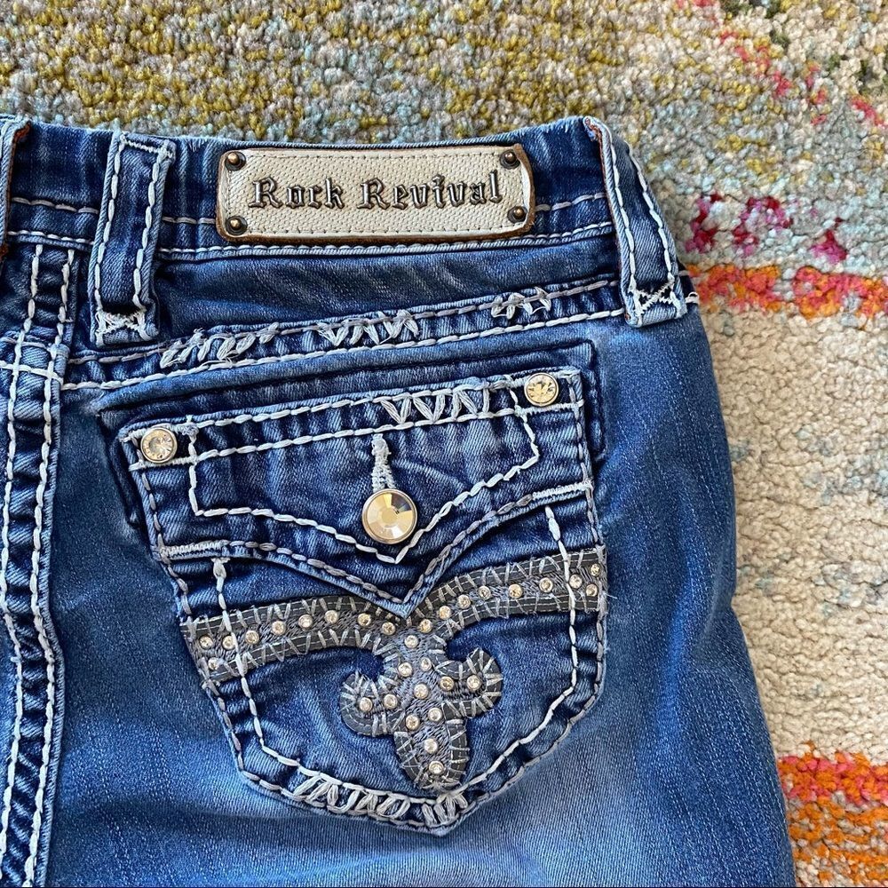 Rock Revival Shara Rhinestone Skinny Jeans - Picture 8 of 14